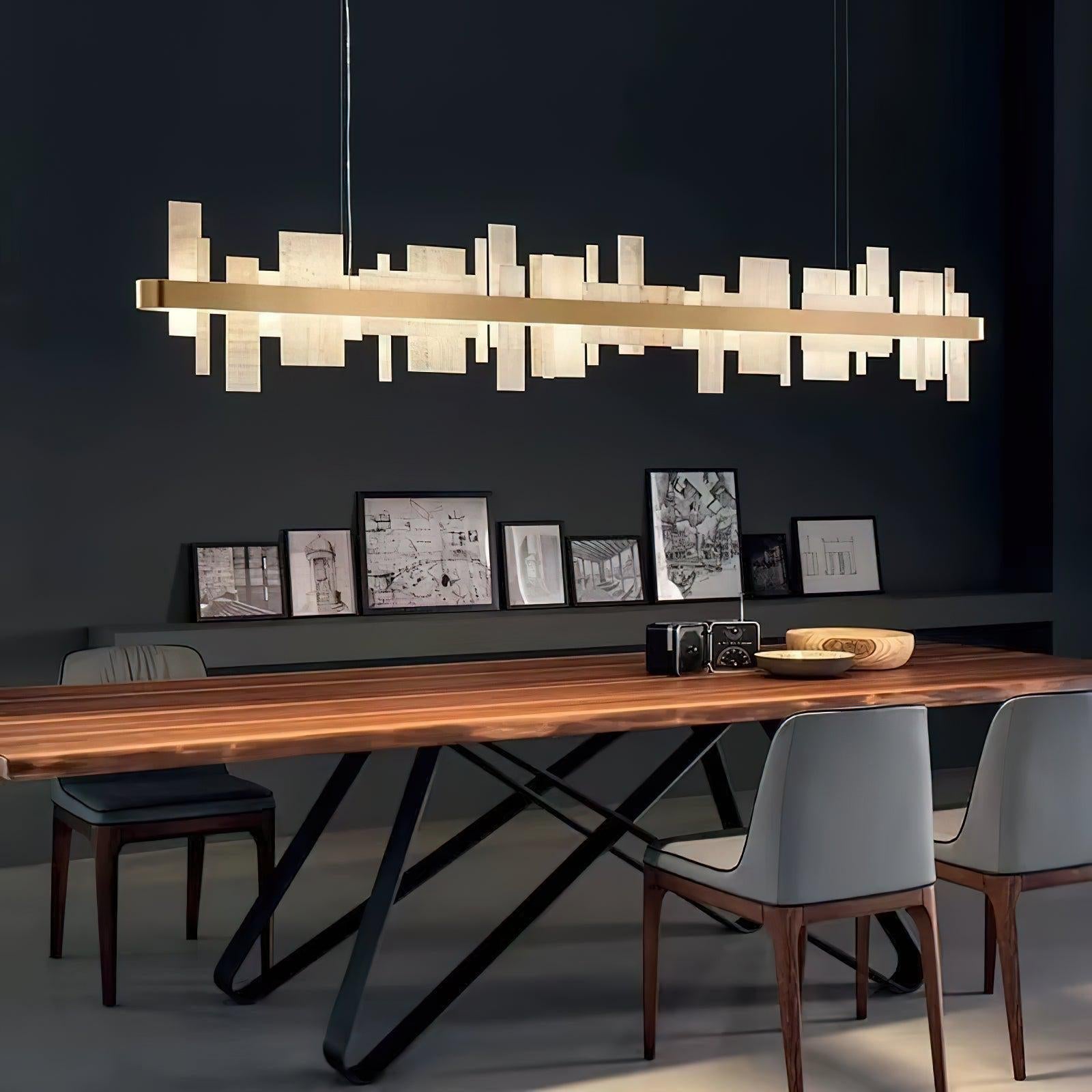 Honice LED Alabaster Chandelier - GILDLAMPS