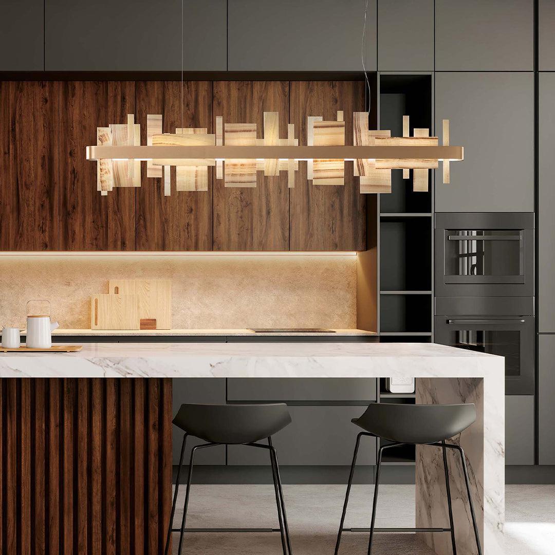 Honice LED Alabaster Chandelier - GILDLAMPS