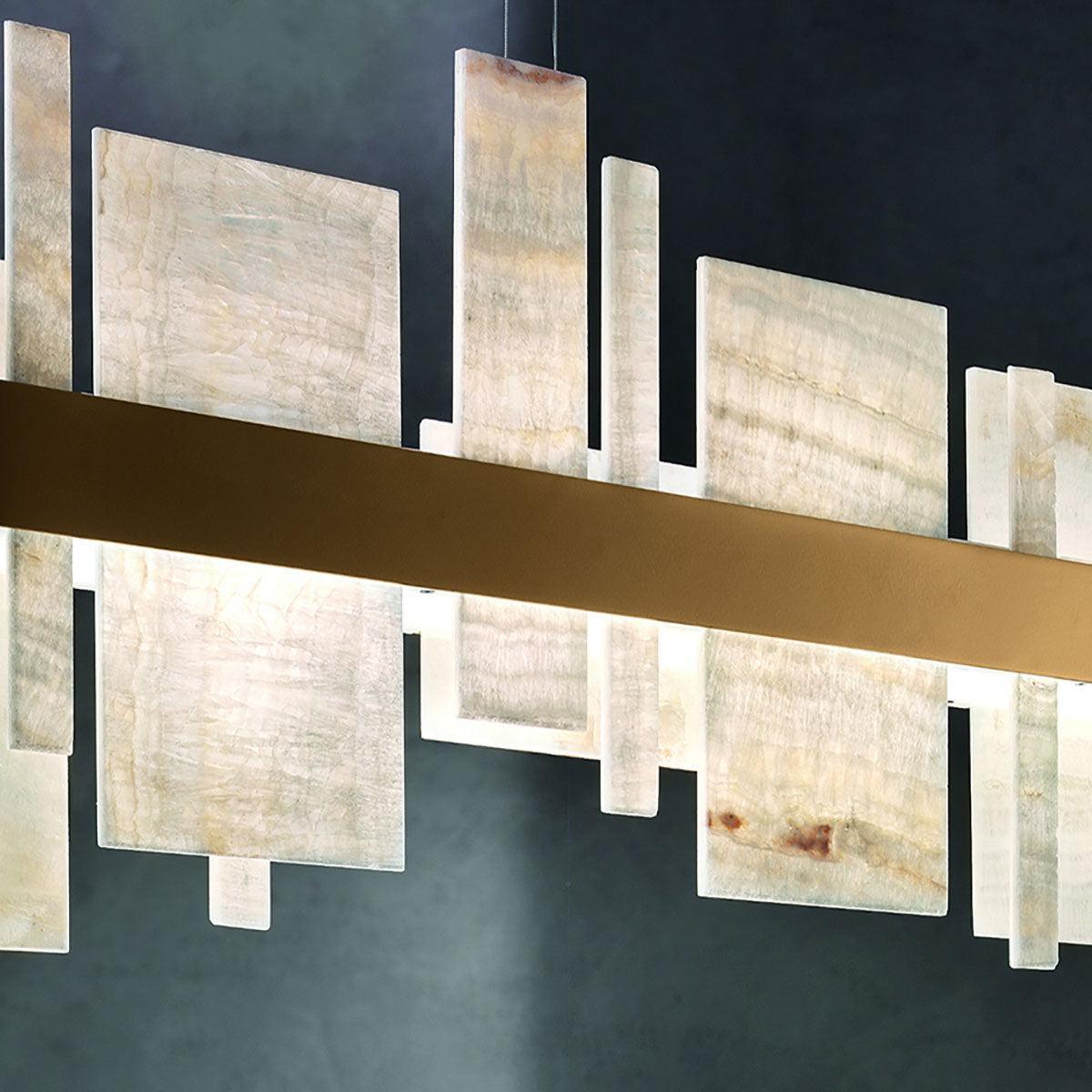 Honice LED Alabaster Chandelier - GILDLAMPS