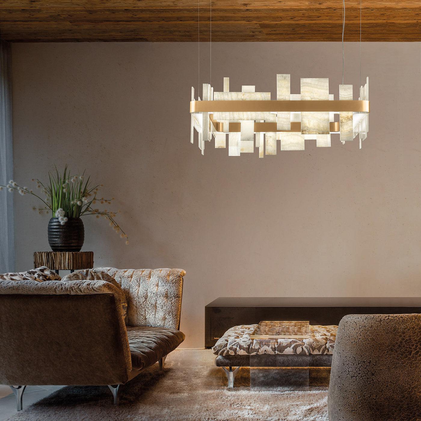 Honice LED Alabaster Chandelier - GILDLAMPS
