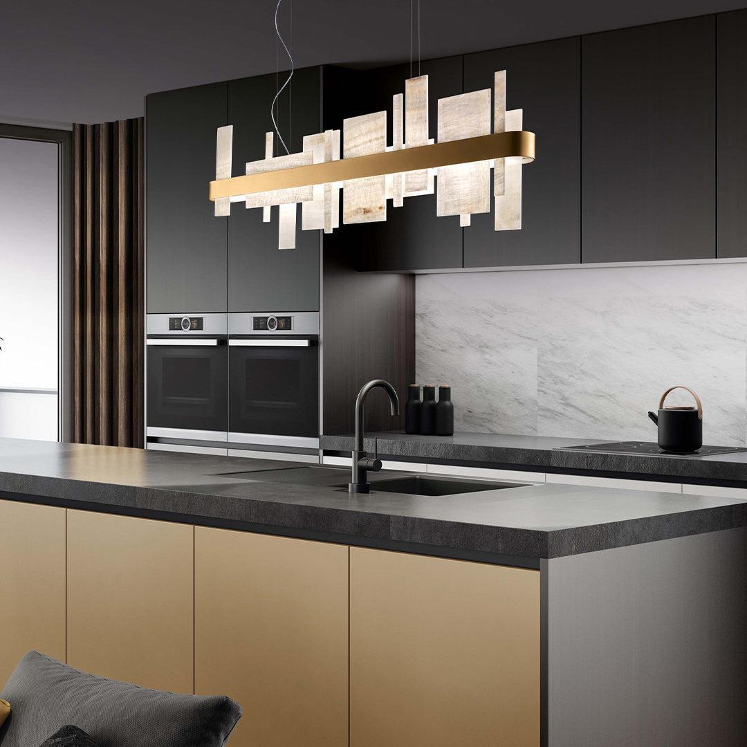 Honice LED Alabaster Chandelier - GILDLAMPS