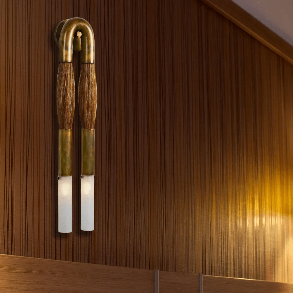 Horsehair Wall Sconce 30''H - GILDLAMPS