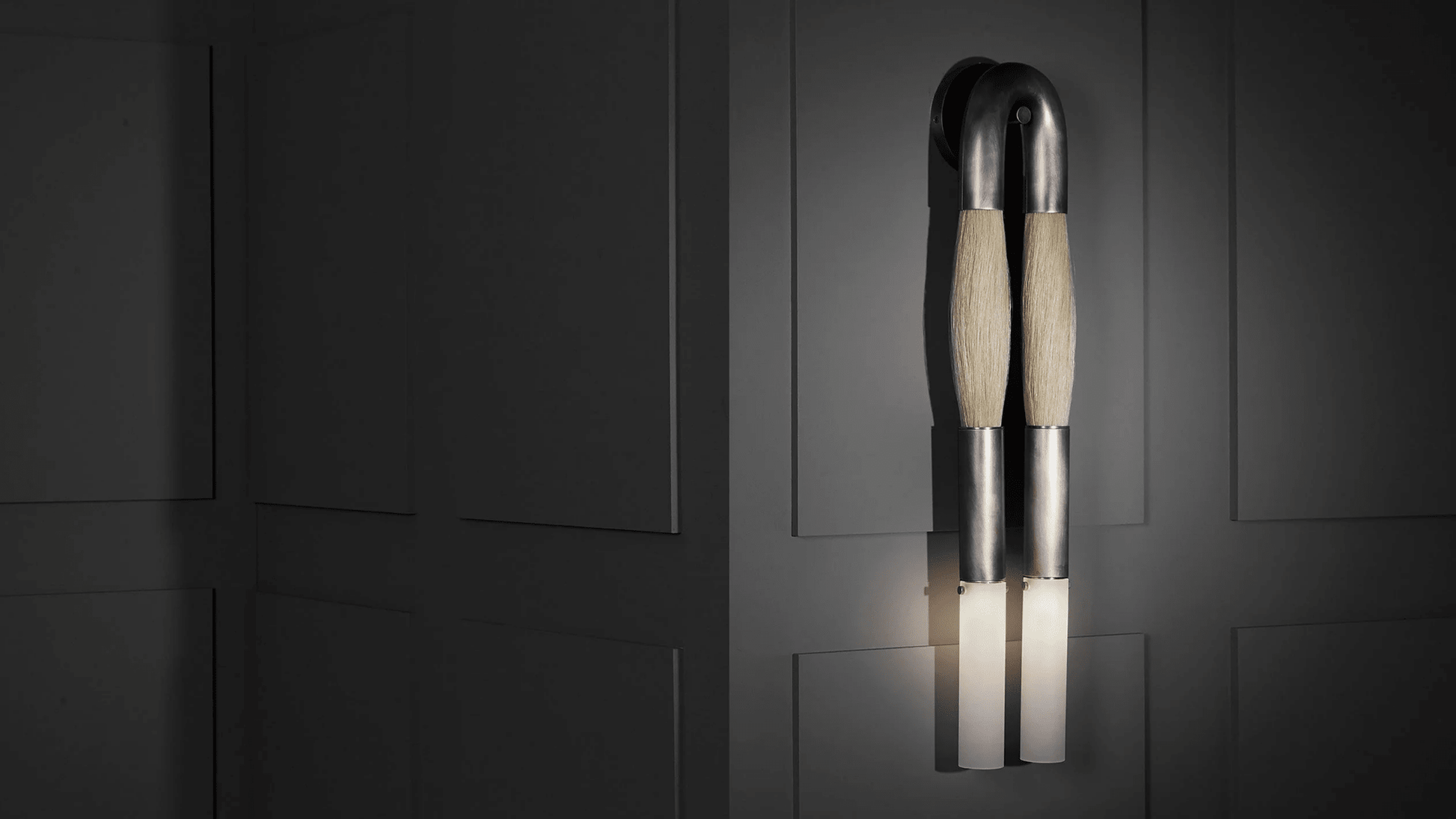 Horsehair Wall Sconce 30''H - GILDLAMPS