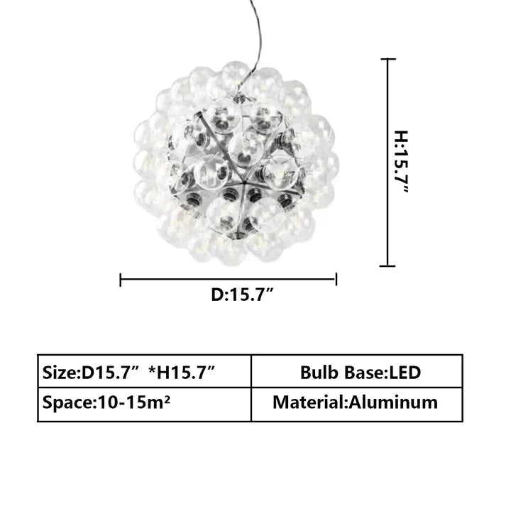 Italian Designer Creative Glass Ball Chandelier - GILDLAMPS