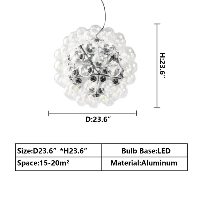 Italian Designer Creative Glass Ball Chandelier - GILDLAMPS