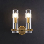Kaleidoscope Double Head Wall Sconce, Brass - GILDLAMPS
