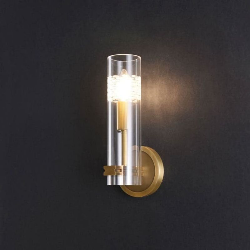 Kaleidoscope Single Head Wall Sconce, Brass - GILDLAMPS