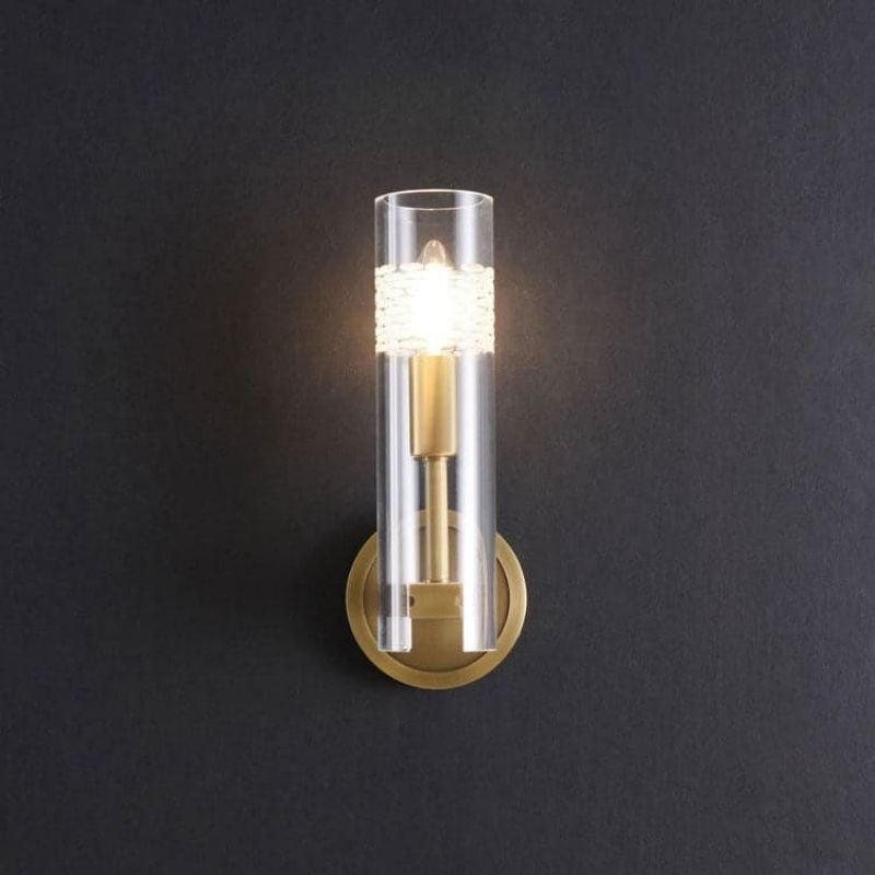 Kaleidoscope Single Head Wall Sconce, Brass - GILDLAMPS
