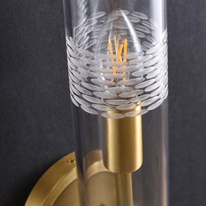 Kaleidoscope Single Head Wall Sconce, Brass - GILDLAMPS