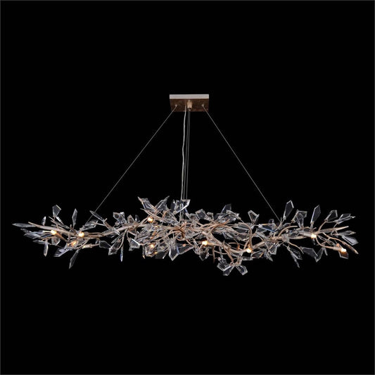 Kotta Fourteen - Light Cut - Crystal Oblong Chandelier - GILDLAMPS