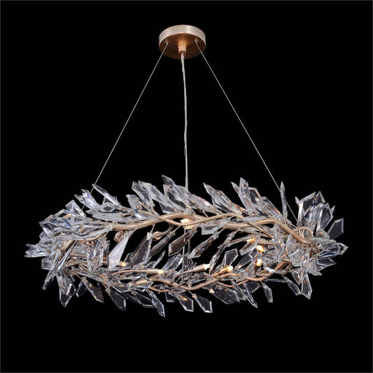 Kotta Twelve - Light Cut - Crystal Pendant Chandelier - GILDLAMPS