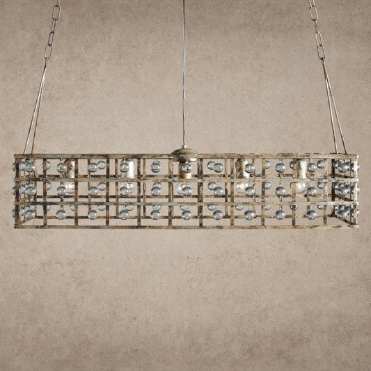 La Cage 41 inch Rectangular Chandelier