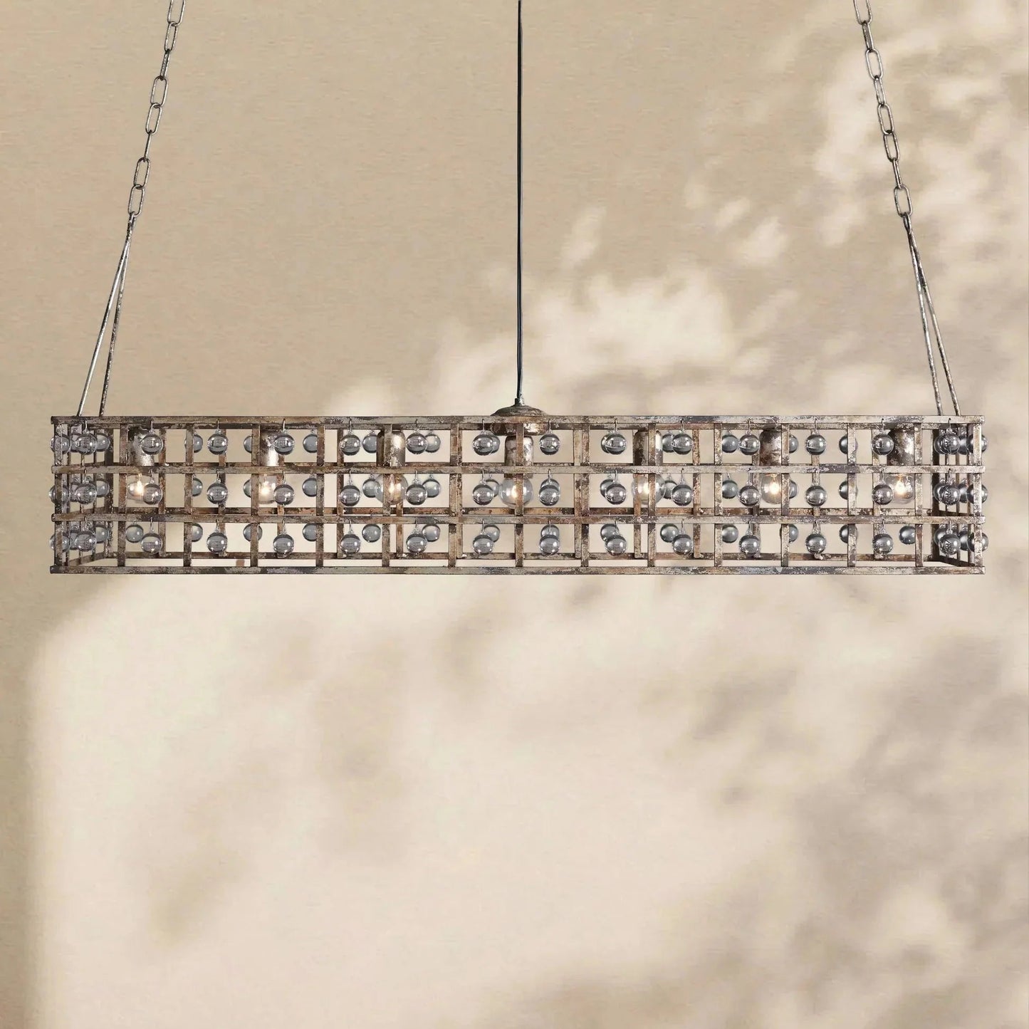 La Cage Rectangular Chandelier - GILDLAMPS