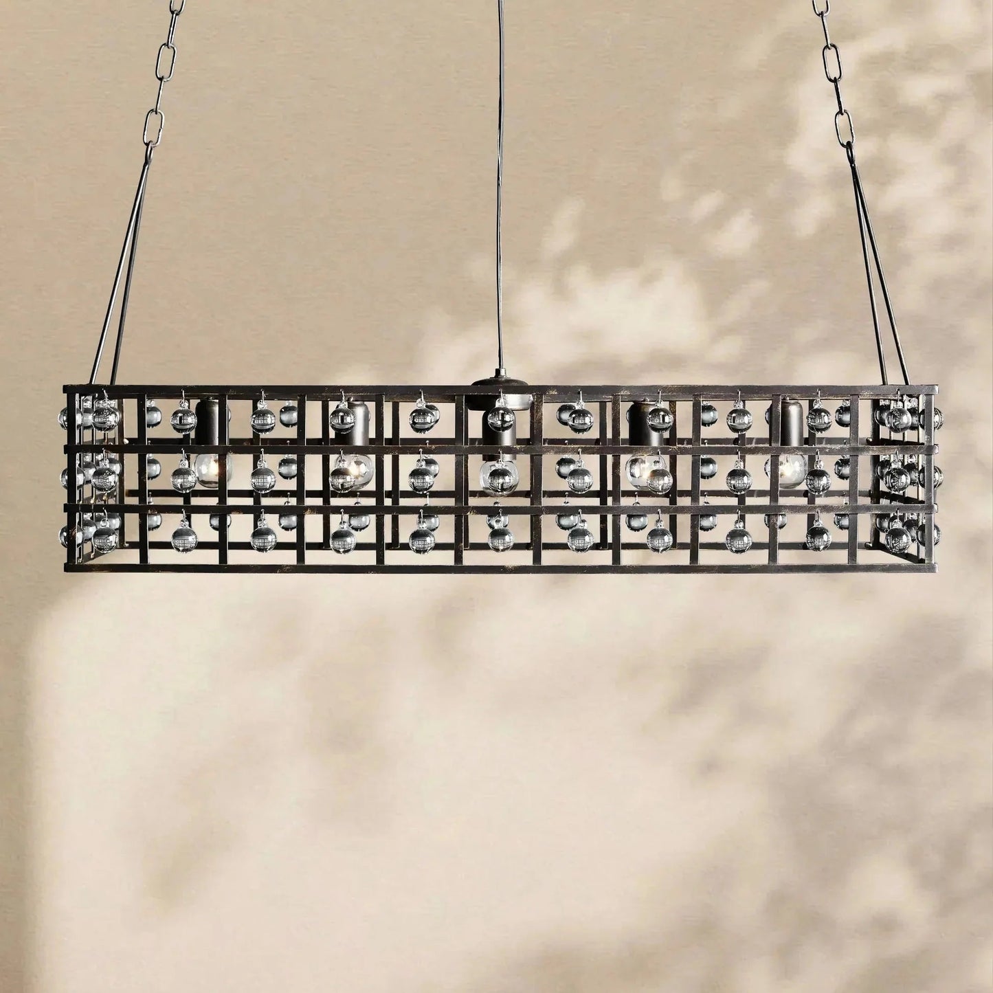 La Cage Rectangular Chandelier - GILDLAMPS