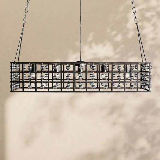 La Cage Rectangular Chandelier - GILDLAMPS