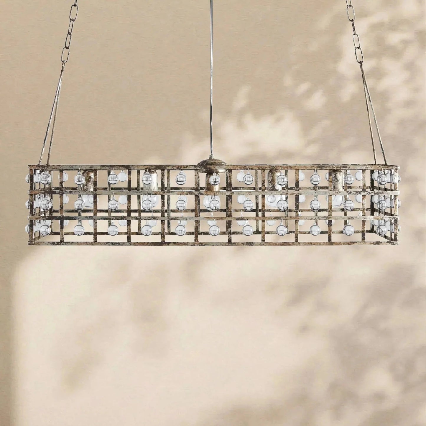 La Cage Rectangular Chandelier - GILDLAMPS