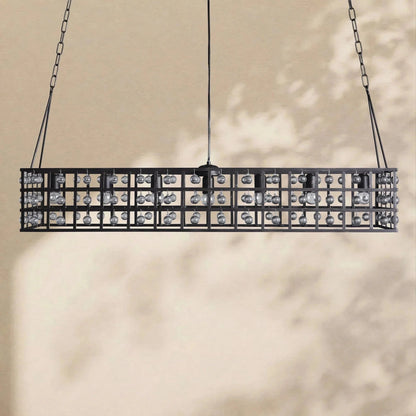 La Cage Rectangular Chandelier - GILDLAMPS