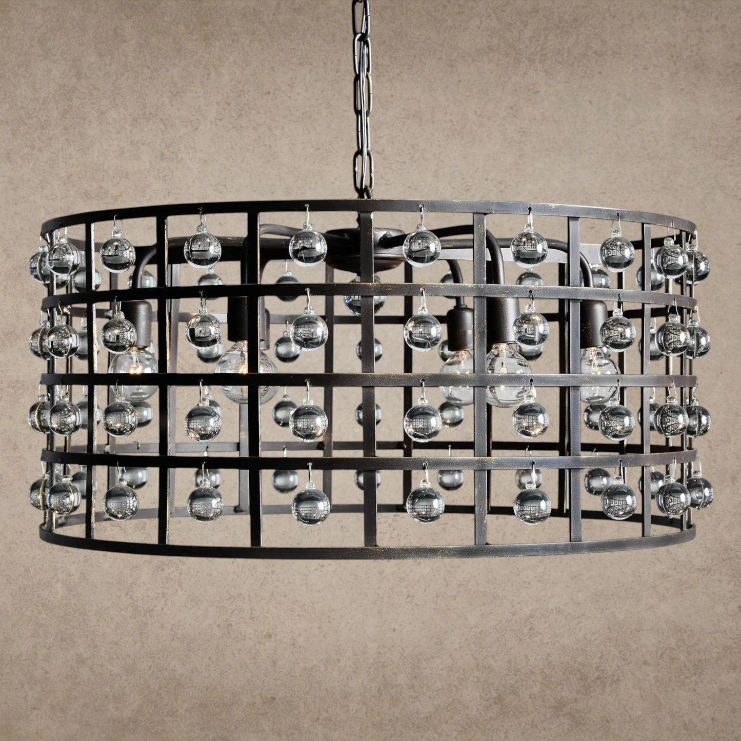 La Cage Round Chandelier 6 inch, 8 inch, 12 inch