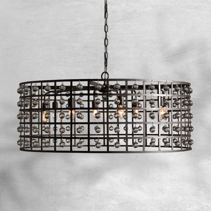 La Cage Round Chandelier 6/8/12 Light - GILDLAMPS