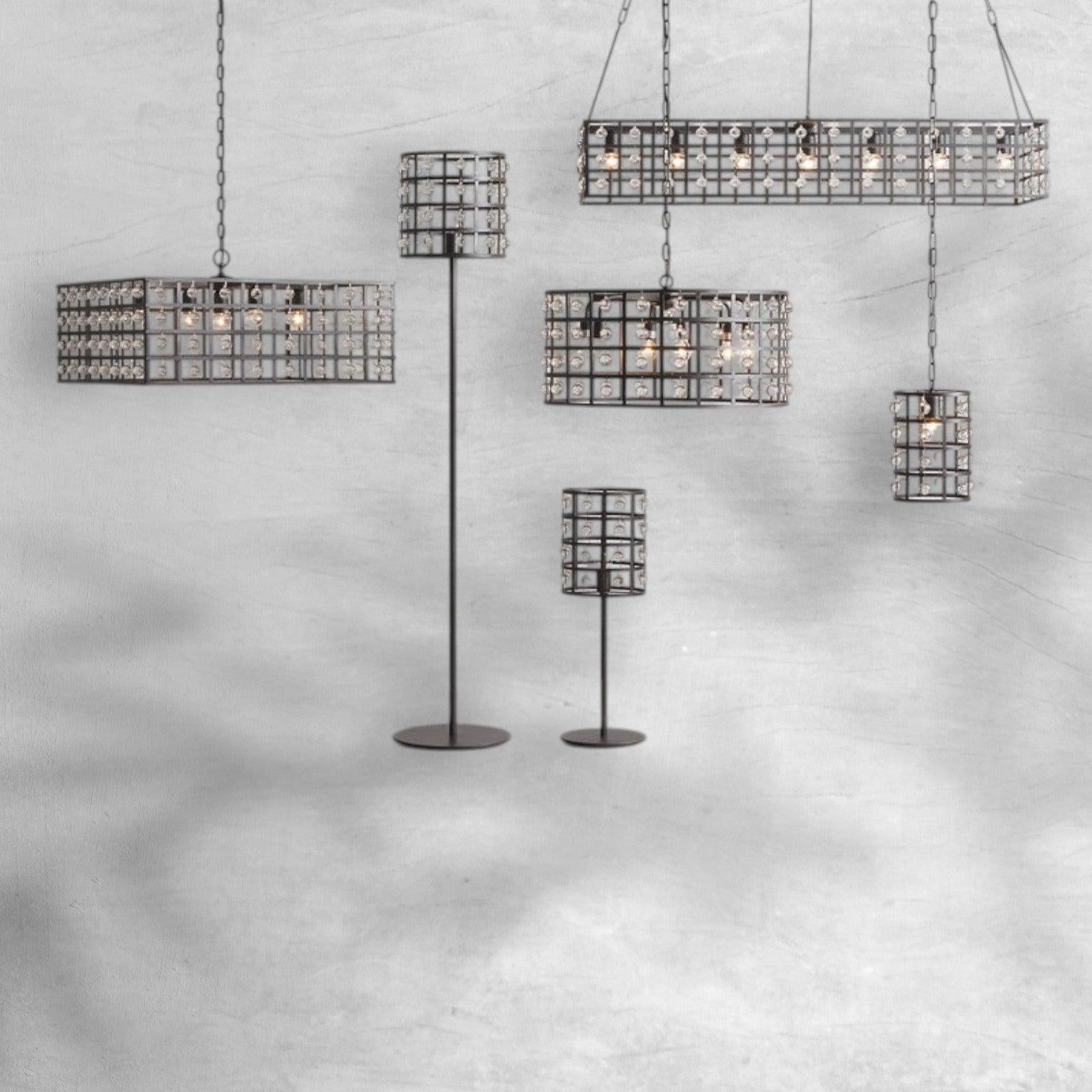 La Cage Round Chandelier 6/8/12 Light - GILDLAMPS