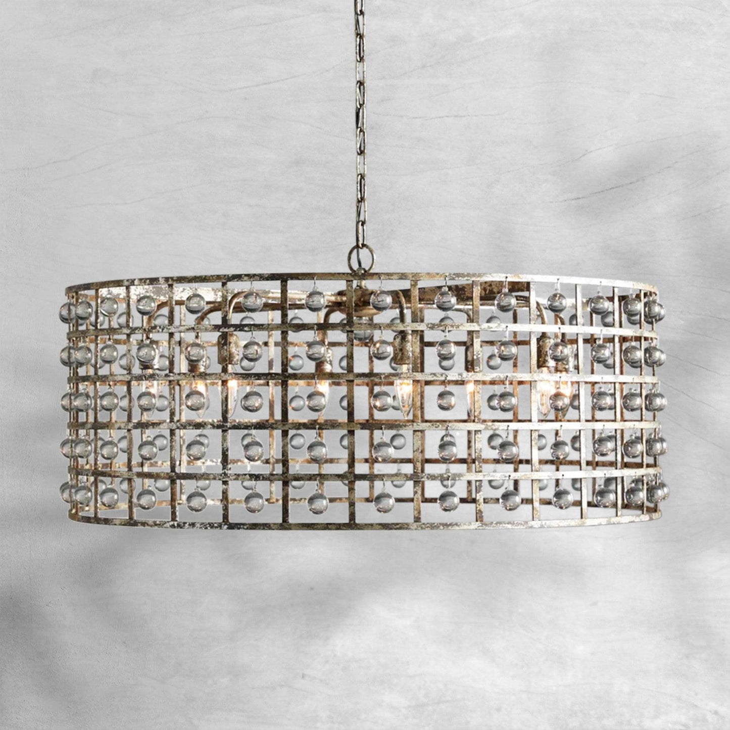 La Cage Round Chandelier 6/8/12 Light - GILDLAMPS