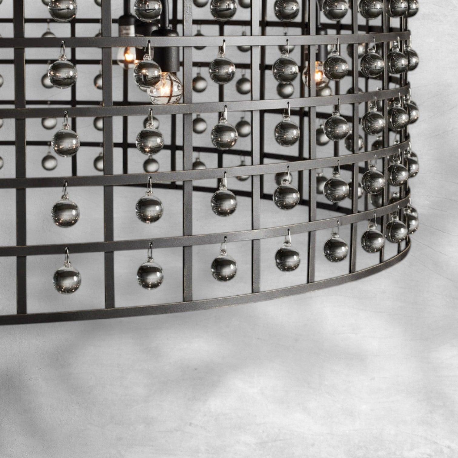 La Cage Round Chandelier 6/8/12 Light - GILDLAMPS