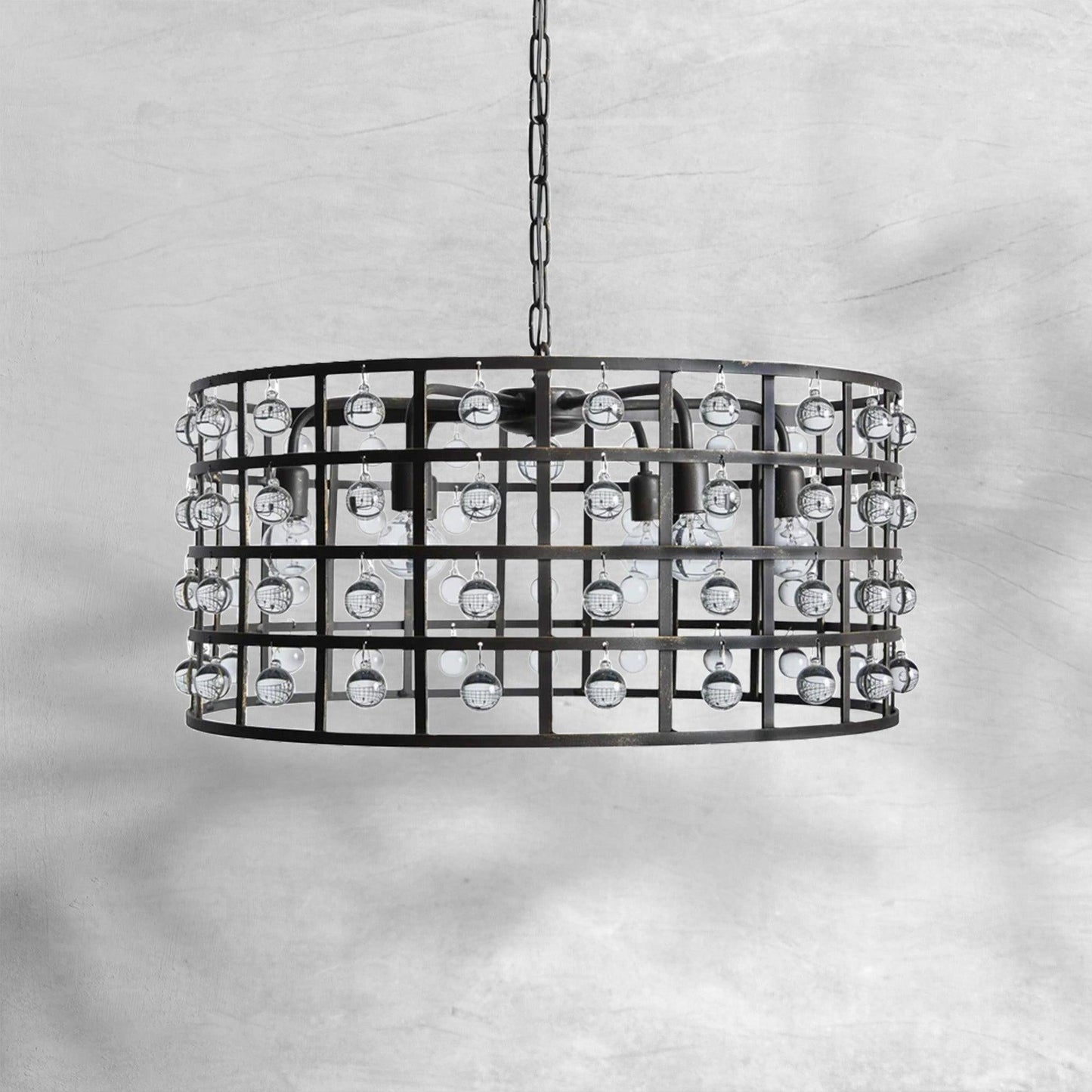 La Cage Round Chandelier 6/8/12 Light - GILDLAMPS