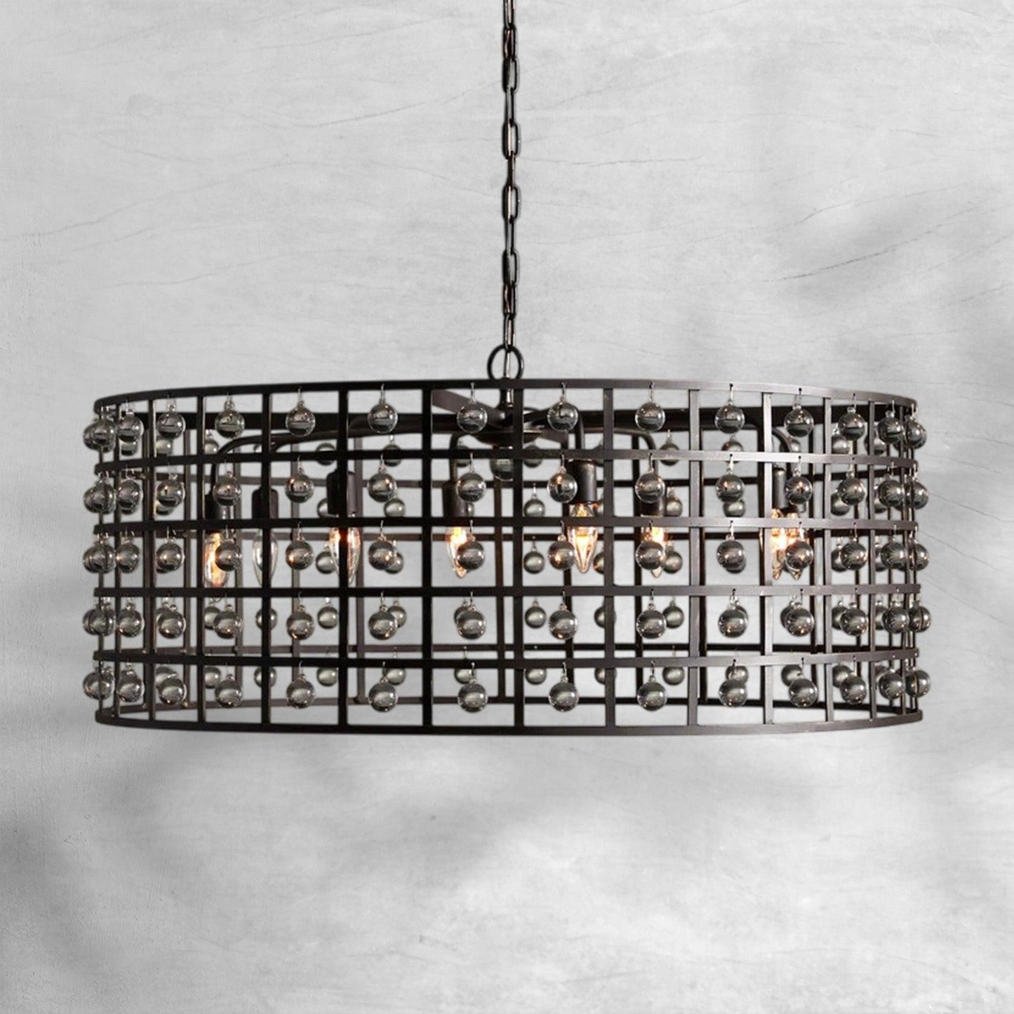 La Cage Round Chandelier 6/8/12 Light - GILDLAMPS