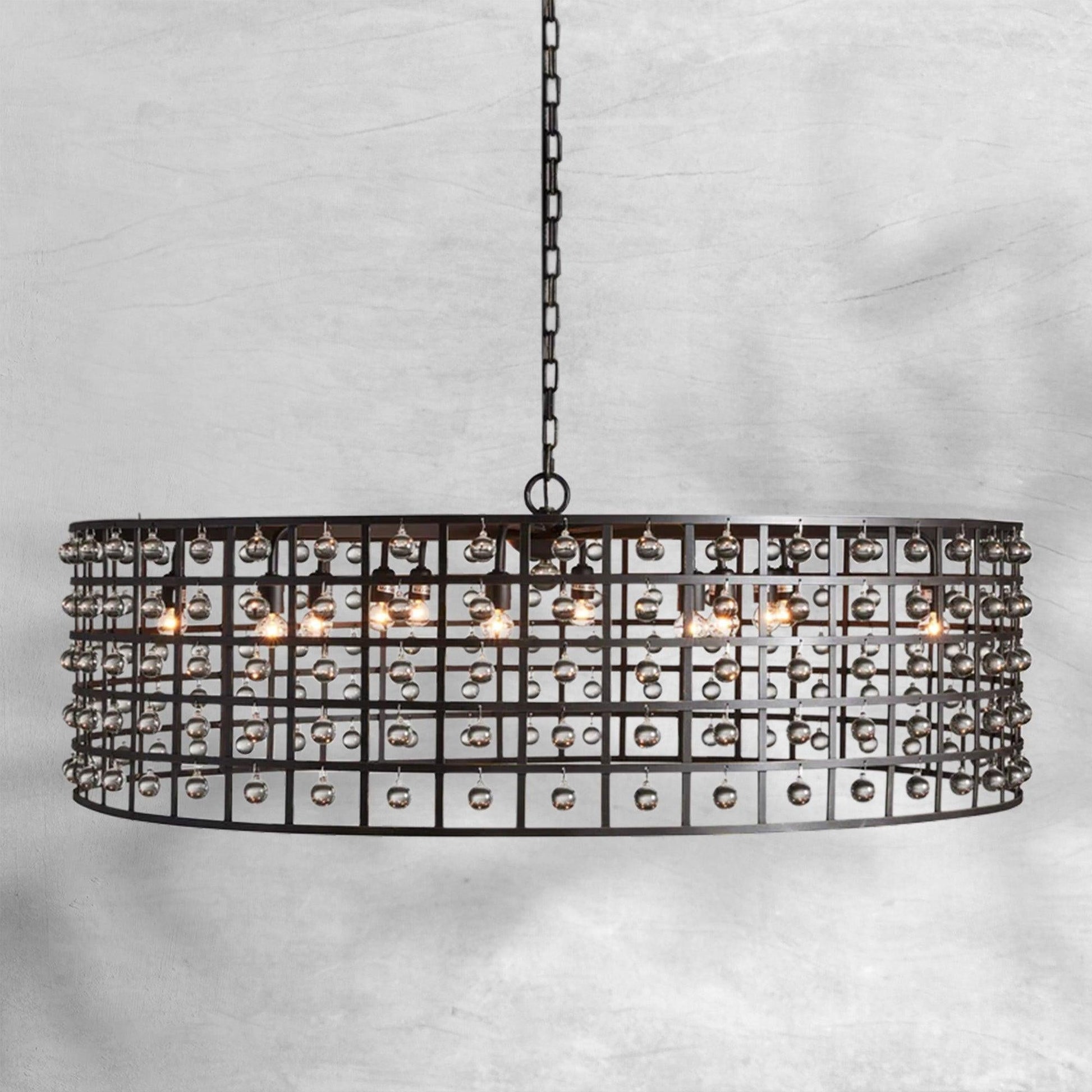 La Cage Round Chandelier 6/8/12 Light - GILDLAMPS