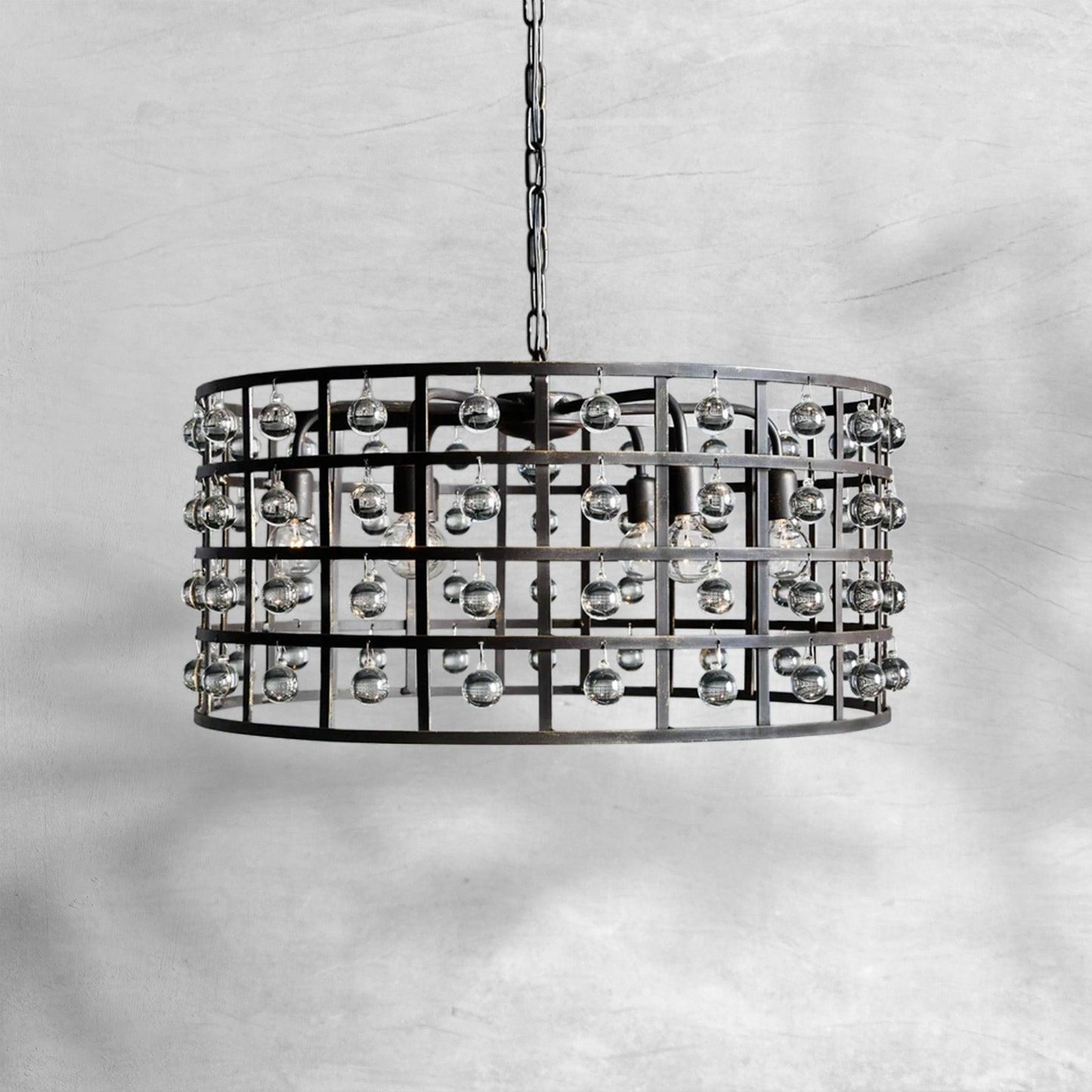 La Cage Round Chandelier 6/8/12 Light - GILDLAMPS