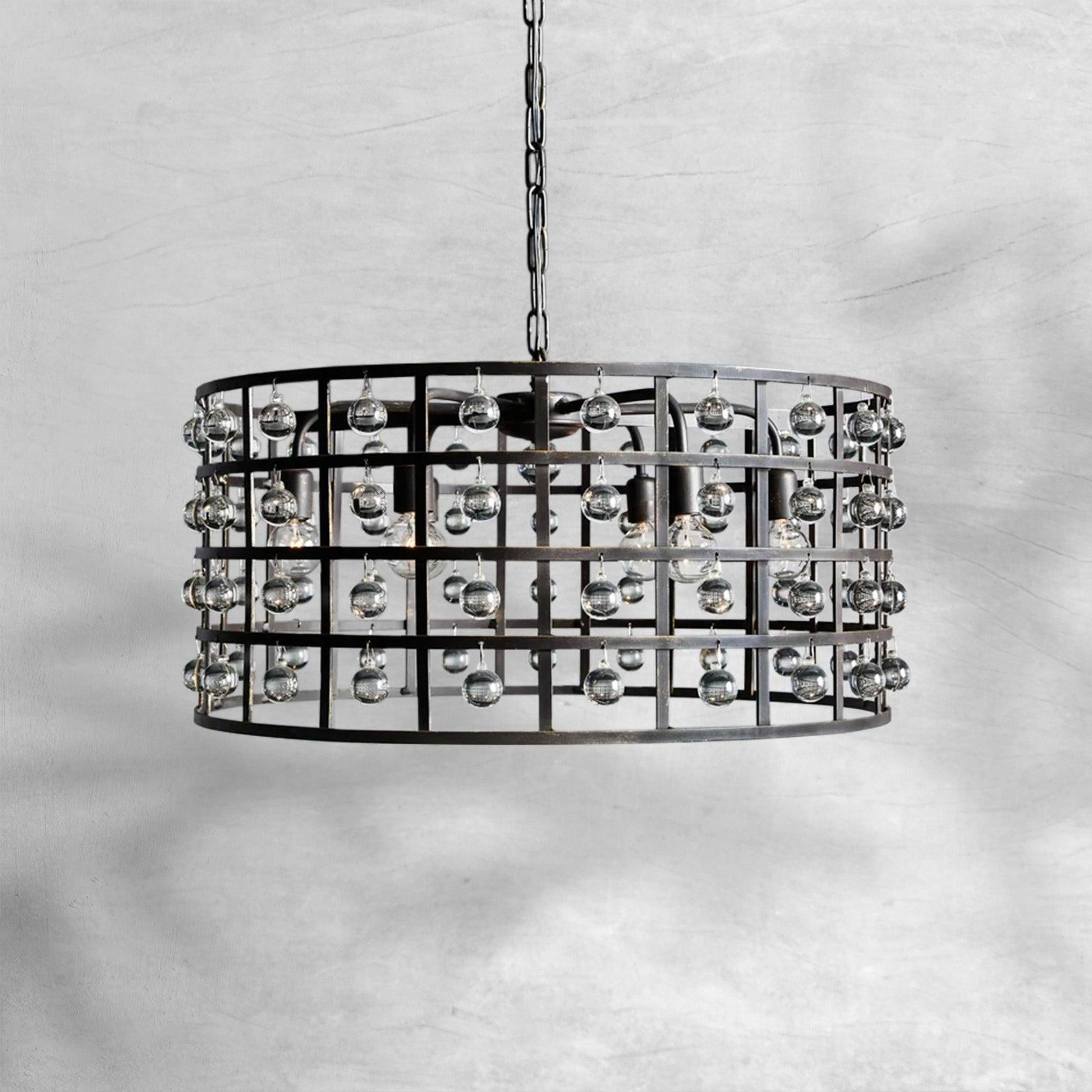 La Cage Round Chandelier 6/8/12 Light - GILDLAMPS