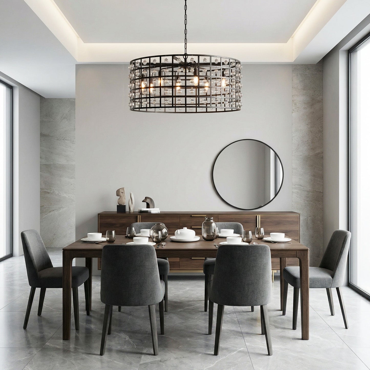 La Cage Round Chandelier 6/8/12 Light - GILDLAMPS