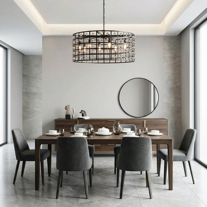 La Cage Round Chandelier 6/8/12 Light - GILDLAMPS