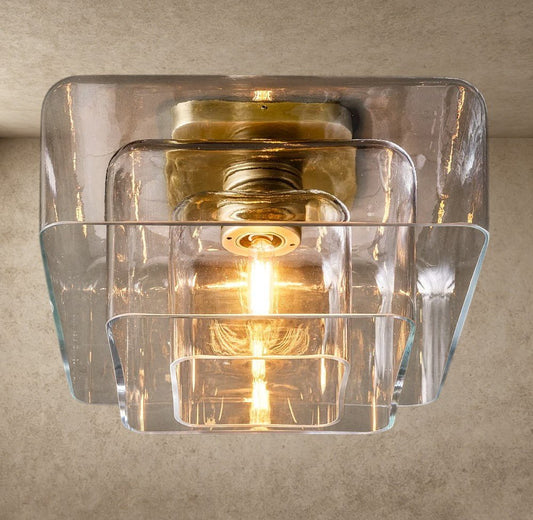 Lacour Clear Glass Flushmount - GILDLAMPS