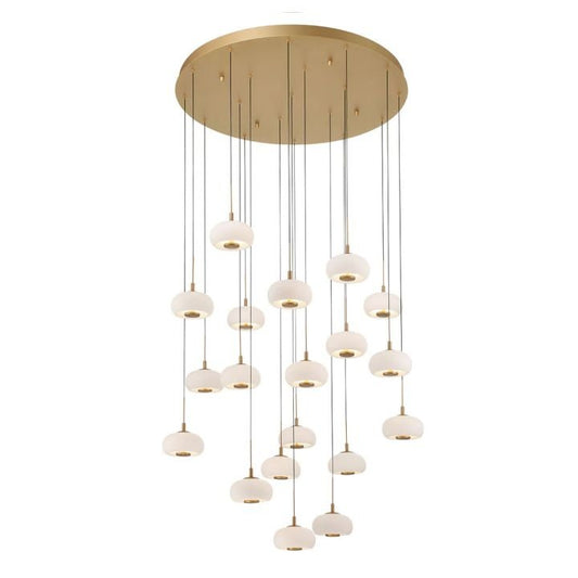 Lanterns 19 Light Round LED Chandelier - GILDLAMPS