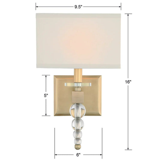 Latin 1 Light Wall Sconce - GILDLAMPS