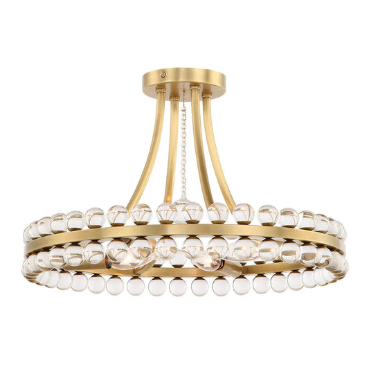 Latin 4 Light Chandelier - Flush Mount - GILDLAMPS