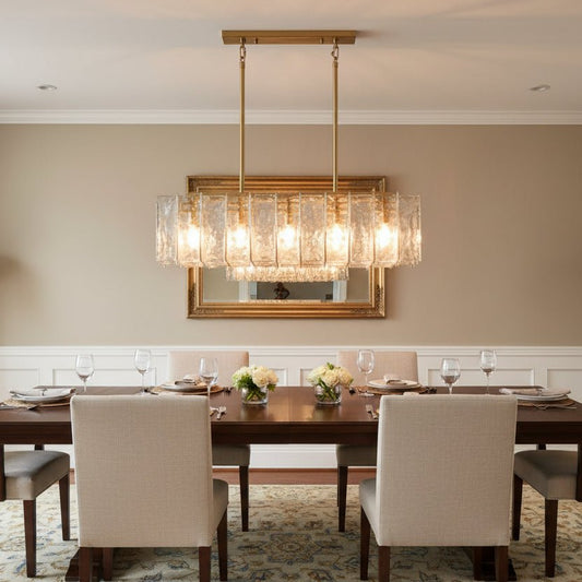 Latracy Rectangular Chandelier 49" - GILDLAMPS
