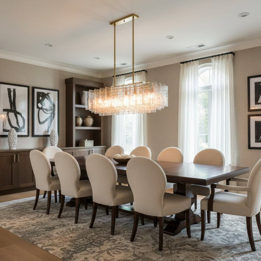 Latracy Square Chandelier 49" - GILDLAMPS