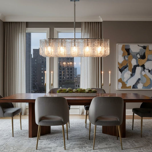 Latracy Square Chandelier 60" - GILDLAMPS