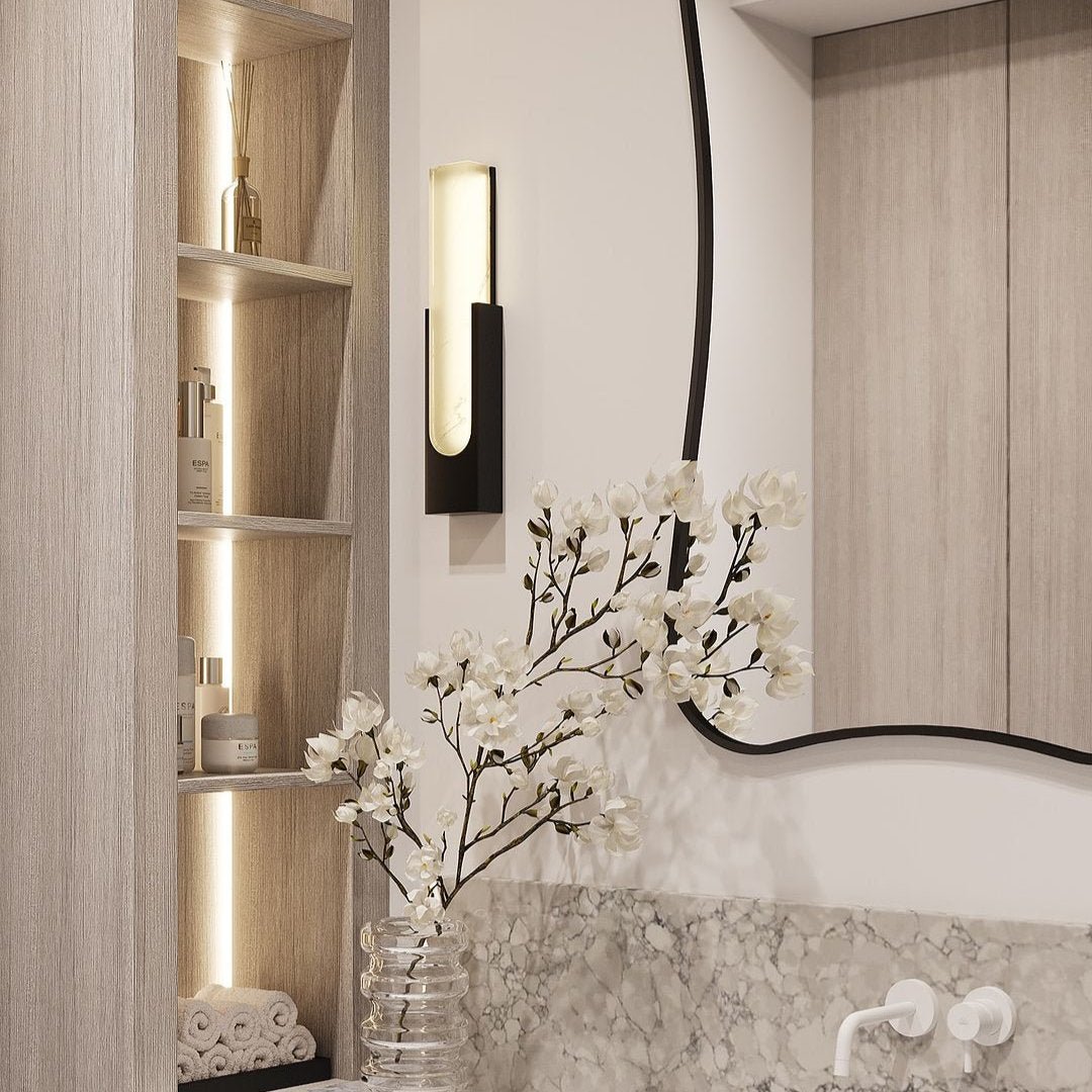 Lauren Alabaster Wall Sconce - GILDLAMPS