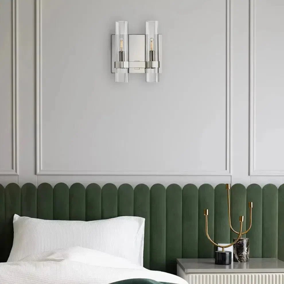 Lavelle Glass Double Wall Sconce - GILDLAMPS