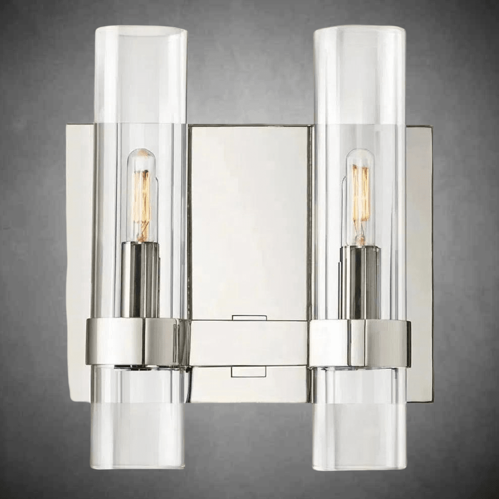 Lavelle Glass Double Wall Sconce - GILDLAMPS