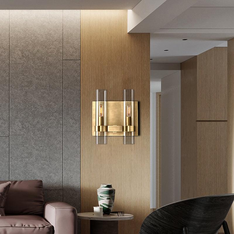 Lavelle Glass Double Wall Sconce - GILDLAMPS