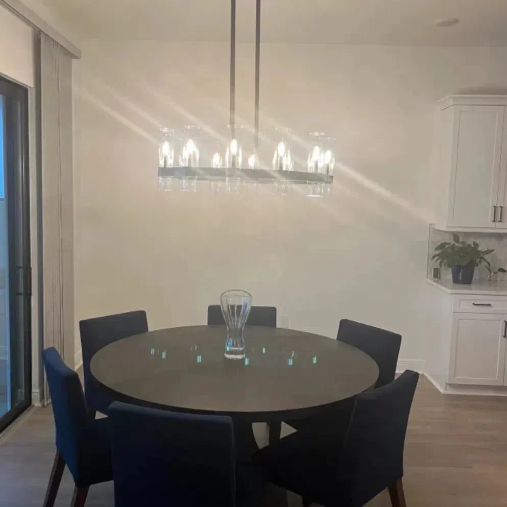Lavelle Round Glass Chandelier 36" - GILDLAMPS