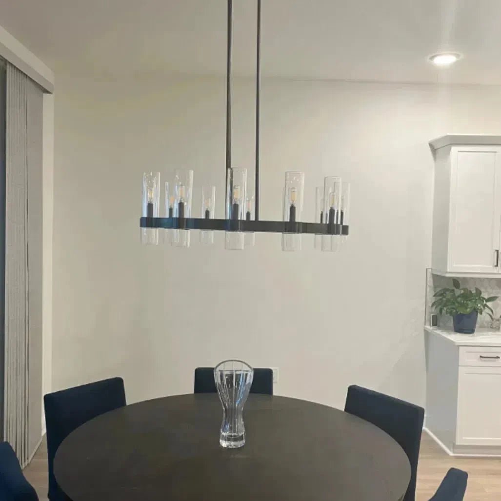 Lavelle Round Glass Chandelier 36" - GILDLAMPS