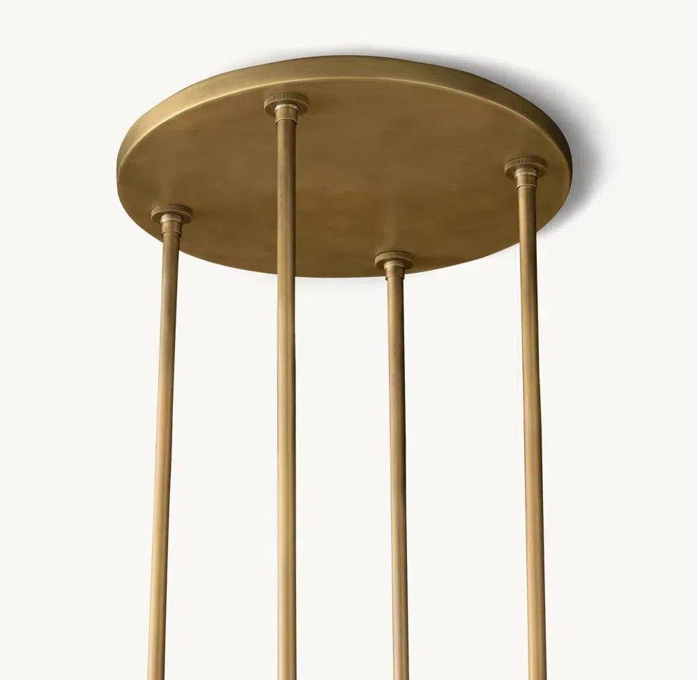 Lavelle Round Glass Chandelier 36" - GILDLAMPS