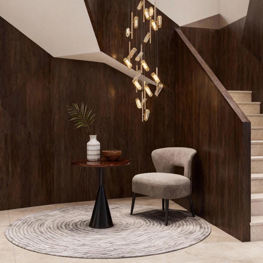 LED Staircase Chandelier Luxury Acrylic Ceiling Light - GILDLAMPS