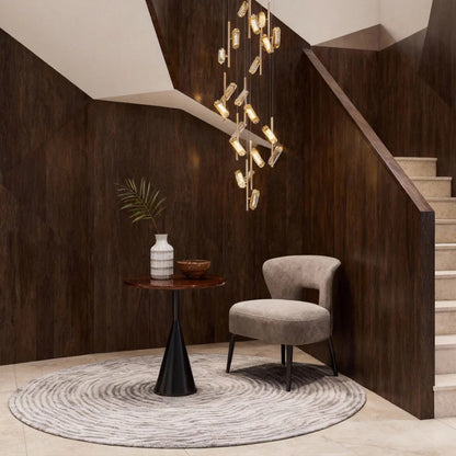 LED Staircase Chandelier Luxury Acrylic Ceiling Light - GILDLAMPS