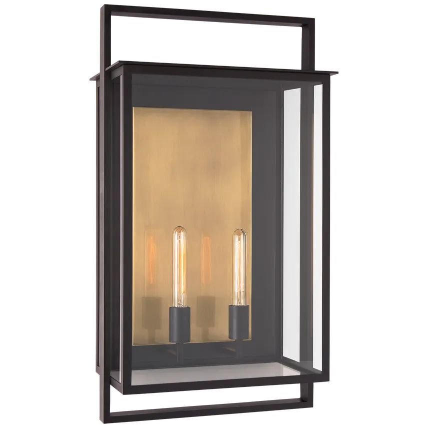 Leicester 2-Light Lantern Wall Sconce Outdoor - GILDLAMPS